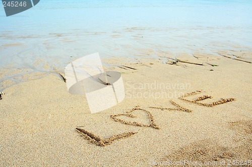 Image of Love on the beach