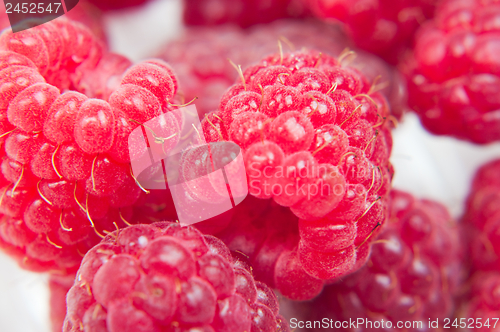 Image of Raspberry, macro shot