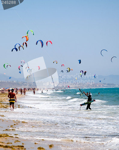 Image of Kiting at Tarifa Beach