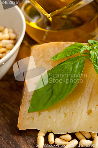 Image of Italian basil pesto ingredients