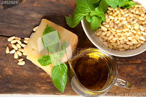 Image of Italian basil pesto ingredients