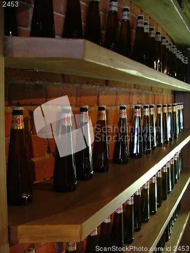 Image of row of beer bottles