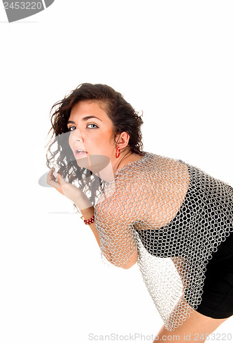 Image of Girl with chainmail blouse.