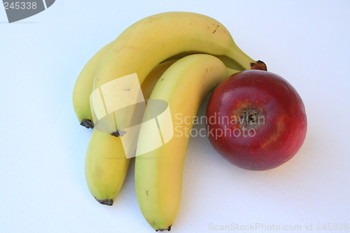 Image of Bananas and apple