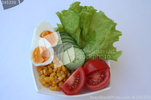 Image of Vegetables and egg