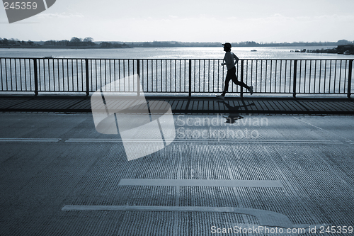 Image of Early morning jogger.