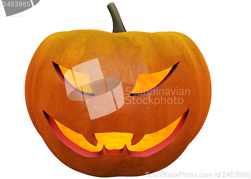 Image of halloween pumpkin in 3d