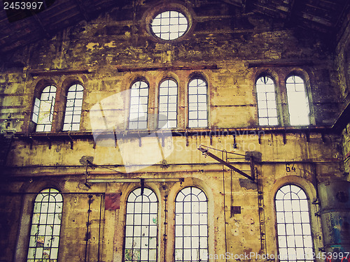 Image of Retro look Abandoned factory