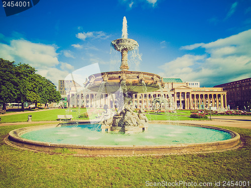 Image of Retro look Schlossplatz (Castle square) Stuttgart