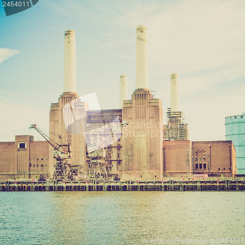 Image of Vintage look Battersea Powerstation London