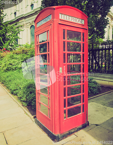 Image of Vintage look London telephone box