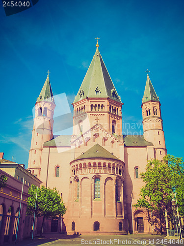 Image of Retro look Mainz Cathedral