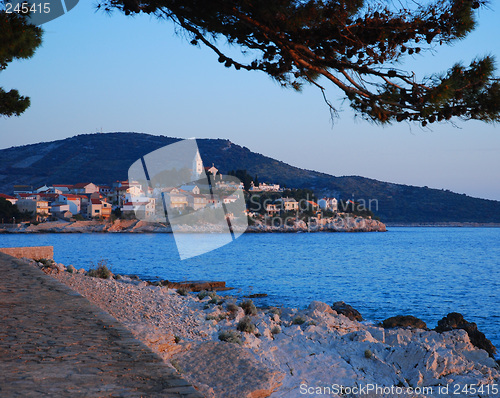 Image of Sunset Old Town Primosten, Croatia