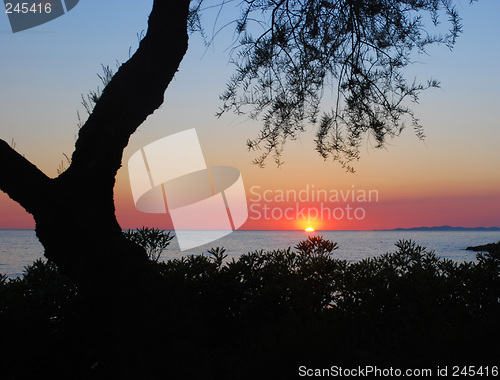 Image of Sunset in Primosten, Croatia