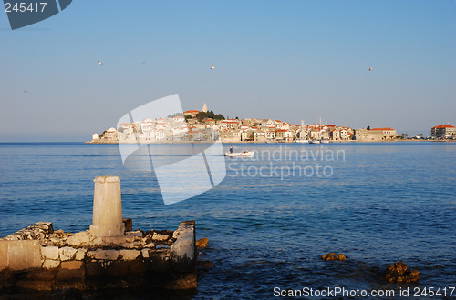 Image of Early morning. Primosten old town Croatia