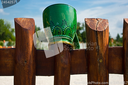 Image of Ceramic pitcher.