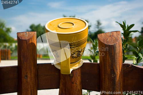 Image of Ceramic pitcher.