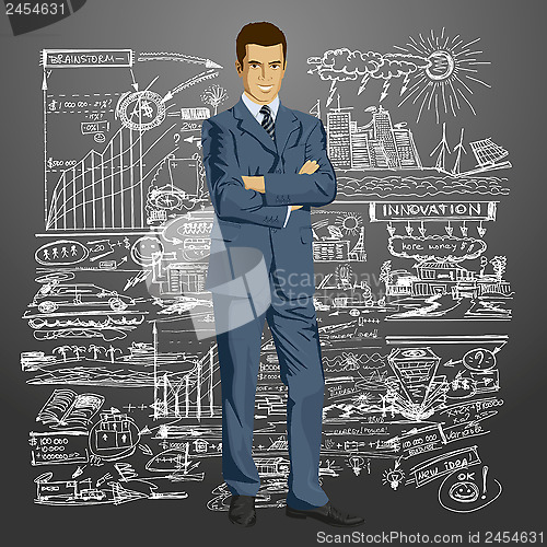 Image of Vector Businessman In Suit