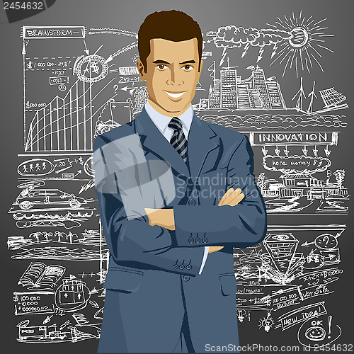 Image of Vector Businessman In Suit