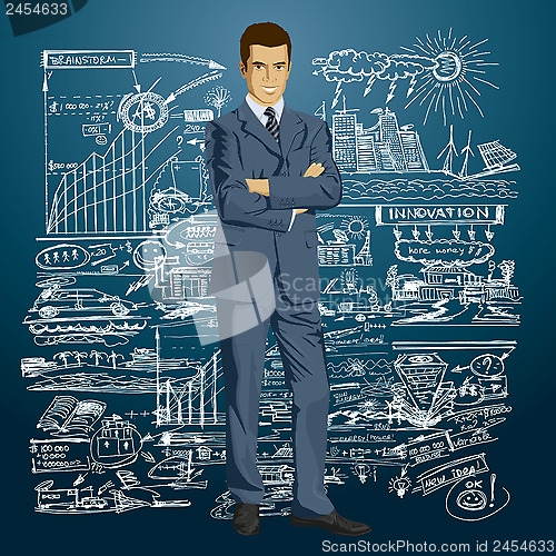 Image of Vector Businessman In Suit