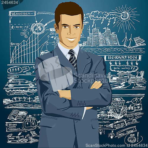 Image of Vector Businessman In Suit