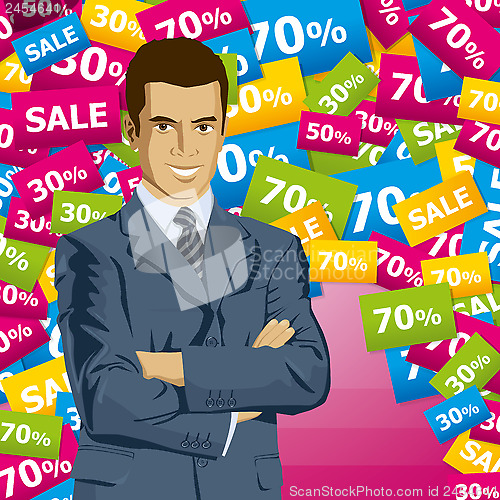 Image of Vector Businessman In Suit