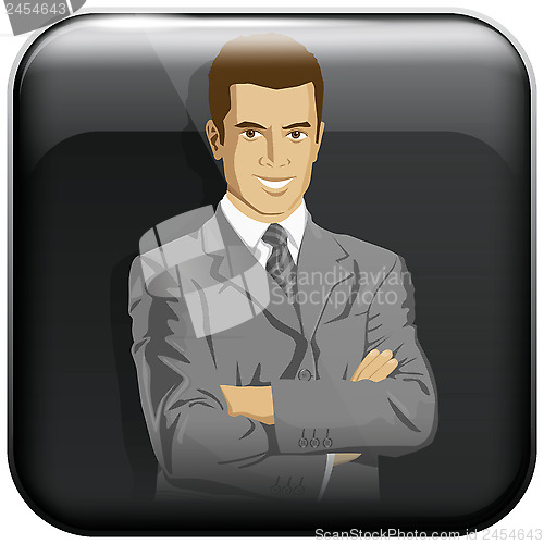 Image of App Icon With Business Man