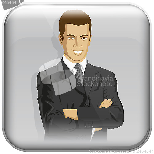 Image of App Icon With Business Man