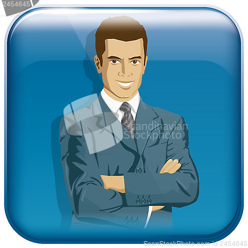 Image of App Icon With Business Man
