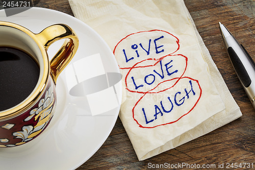 Image of live, love, laugh