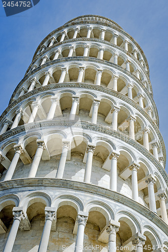 Image of Closeup Leaning Tower Pisa