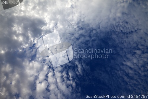 Image of Sky with clouds in summer day