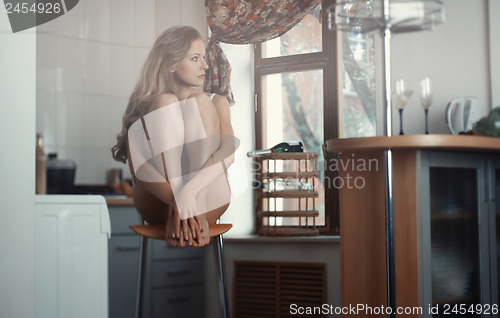 Image of Beauty at kitchen