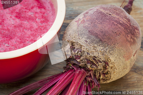 Image of red beet cream soup