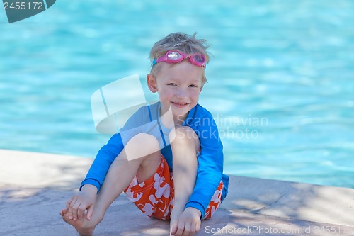 Image of boy by the pool