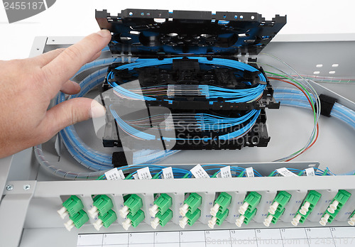 Image of Fiber optic splice cassettes