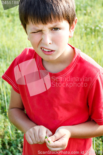 Image of grinning portrait of boy