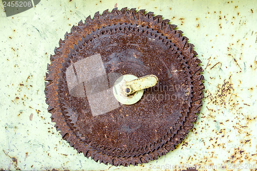 Image of old rusted circular saw blades