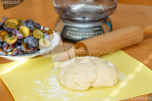 Image of dough for plum cake