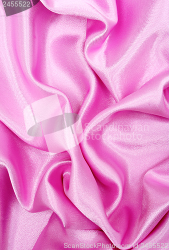 Image of Smooth elegant pink silk as background 