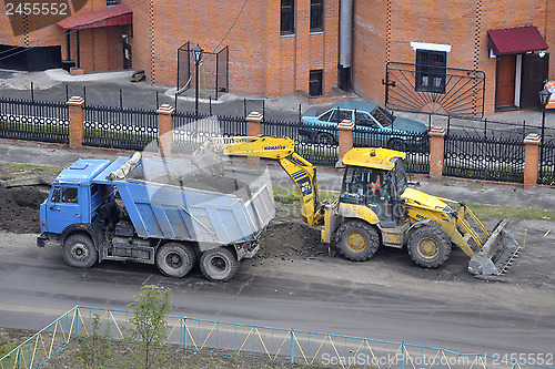 Image of Road equipment. Road repair.