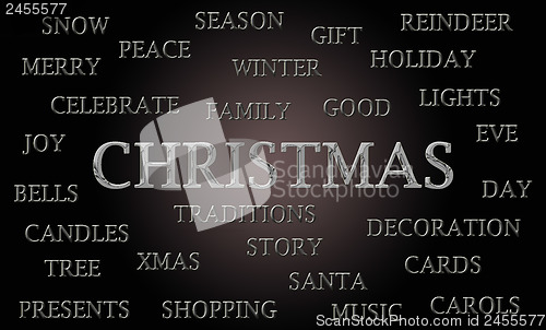 Image of Christmas word cloud