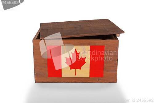 Image of Wooden crate isolated on a white background