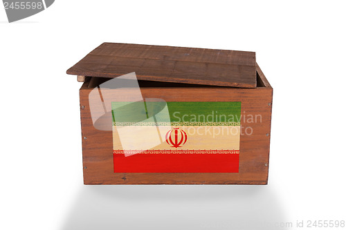 Image of Wooden crate isolated on a white background