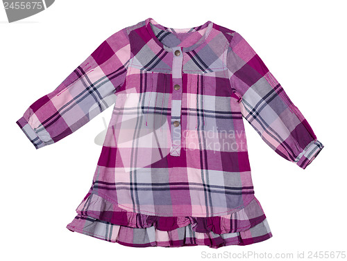 Image of baby checkered dress