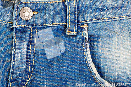 Image of classic jeans, a fragment