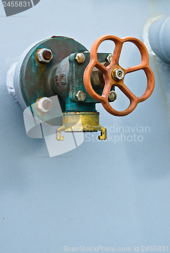 Image of pipes on the deck of a ship 