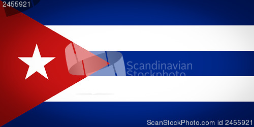 Image of Flag of Cuba vignetted