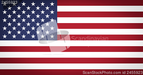 Image of Flag of the USA vignetted