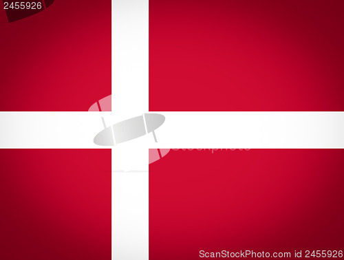 Image of Flag of Denmark vignetted
